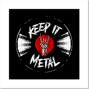 Keep it Metal-Vinyl Record-Hand Horns Posters and Art